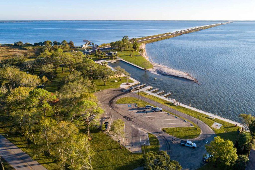 Grady Brown Park fishing charter boat launch near Freeport, FL