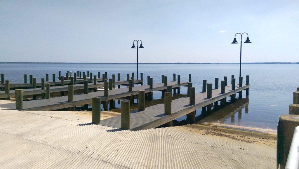 Thomas Pilcher Park fishing charter boat launch near Santa Rosa Beach, FL